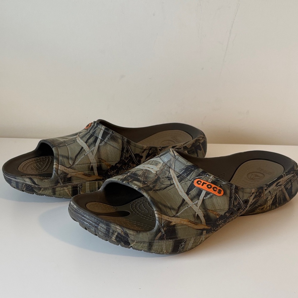 CROCS Unisex Modi Realtree Camo Slide Sandal Men's Size 7 EUC